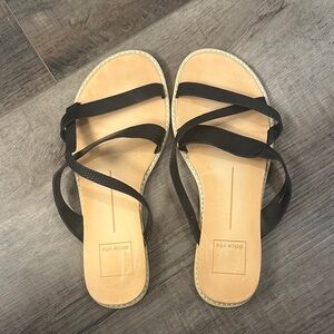 Dolce Vita Black Crisscross Sandals